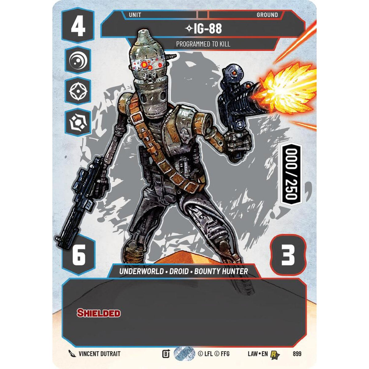IG-88 - Programmed to Kill (Serialized) (899) (899) [A Lawless Time] (NM/LP Foil)