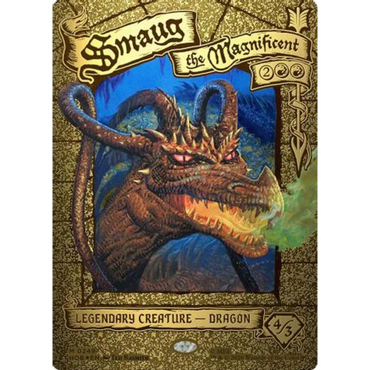Smaug the Magnificent (Borderless) [The Hobbit] Foil (Near Mint)