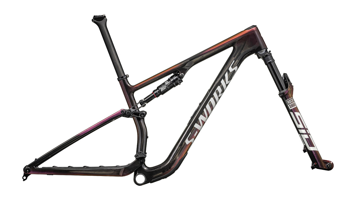 2024 Specialized S-Works Epic 8 Frameset  - Rockshox SIDLuxe Ultimate (Gloss Astral Blue / Metallic Sapphire / Black / S)