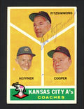 Fred Fitzsimmons Autographed 1960 Topps Card #462 Kansas City A's SKU #162287