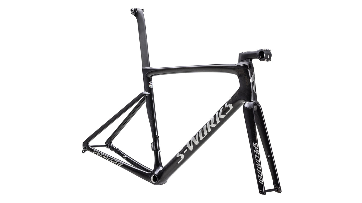 2023 Specialized S-Works Tarmac SL7 Frameset - FACT 12r Carbon (Gloss Marbled Lagoon Blue-purple Haze - Orichid-blaze / Violet Purple Topcoat / Midnight Shadow / 49)