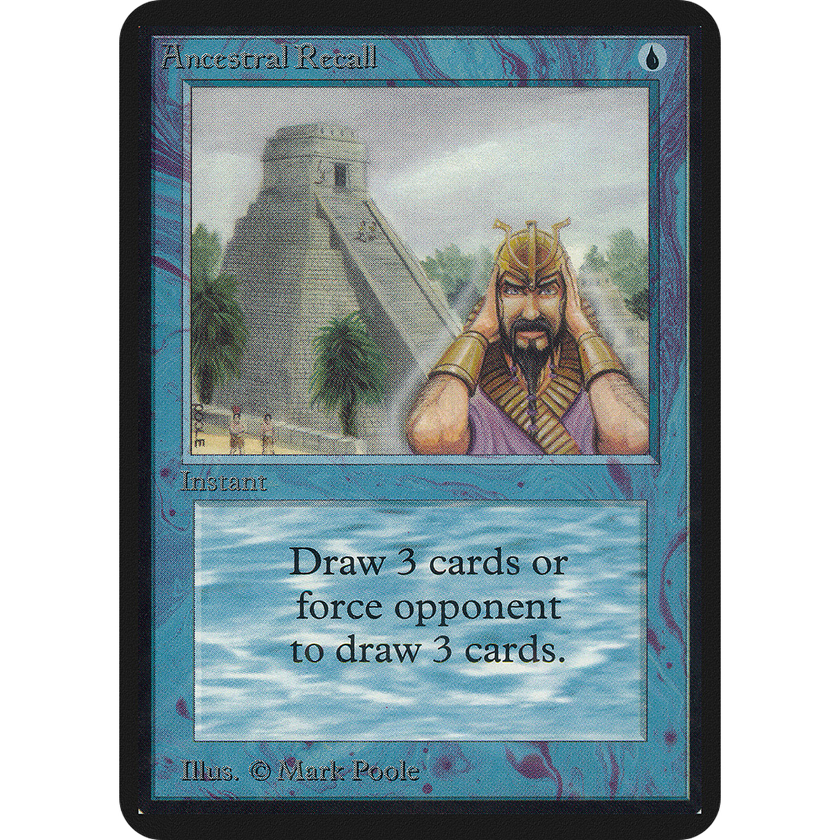 Ancestral Recall [Limited Edition Alpha] (Near Mint)