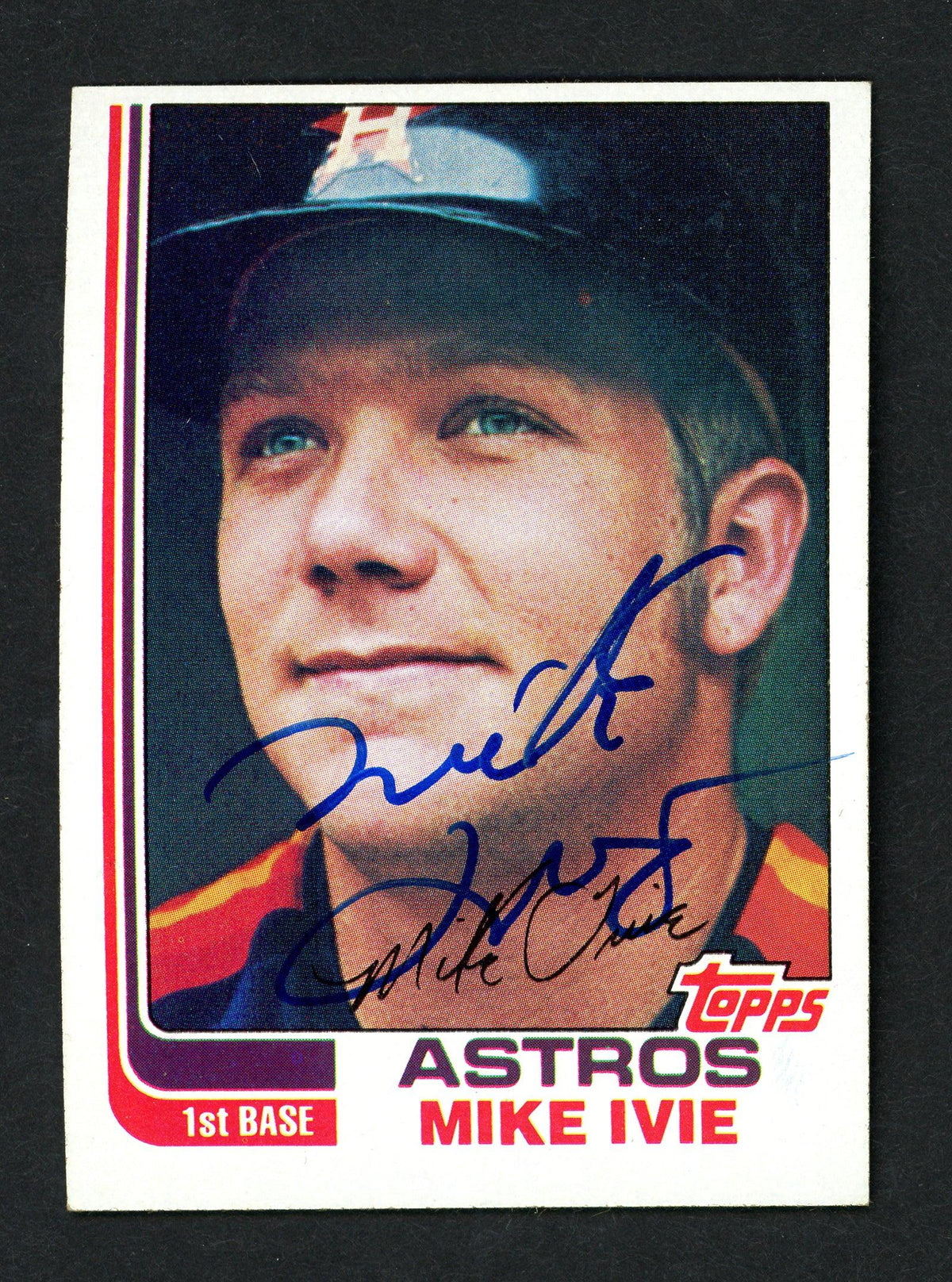 Mike Ivie Autographed 1982 Topps Card #734 Houston Astros SKU # 158551