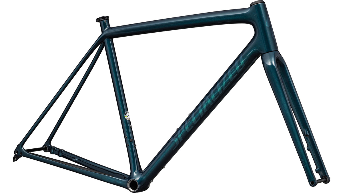 2024 Specialized Crux Frameset (Gloss Metallic Deep Lake / Green Pearl / 49)