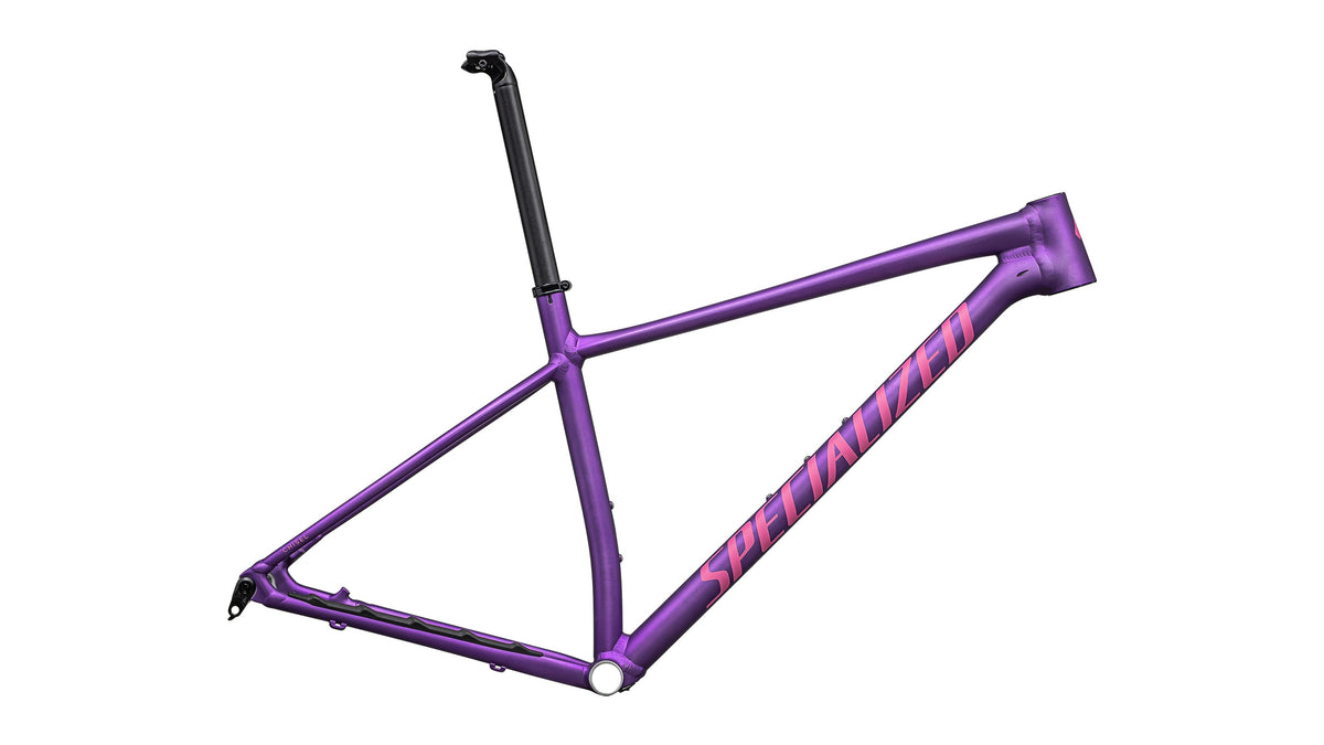 2025 Specialized Chisel Hardtail Frameset (Gloss Purple Tint Linear Brushed / Rebel Pink / XS)