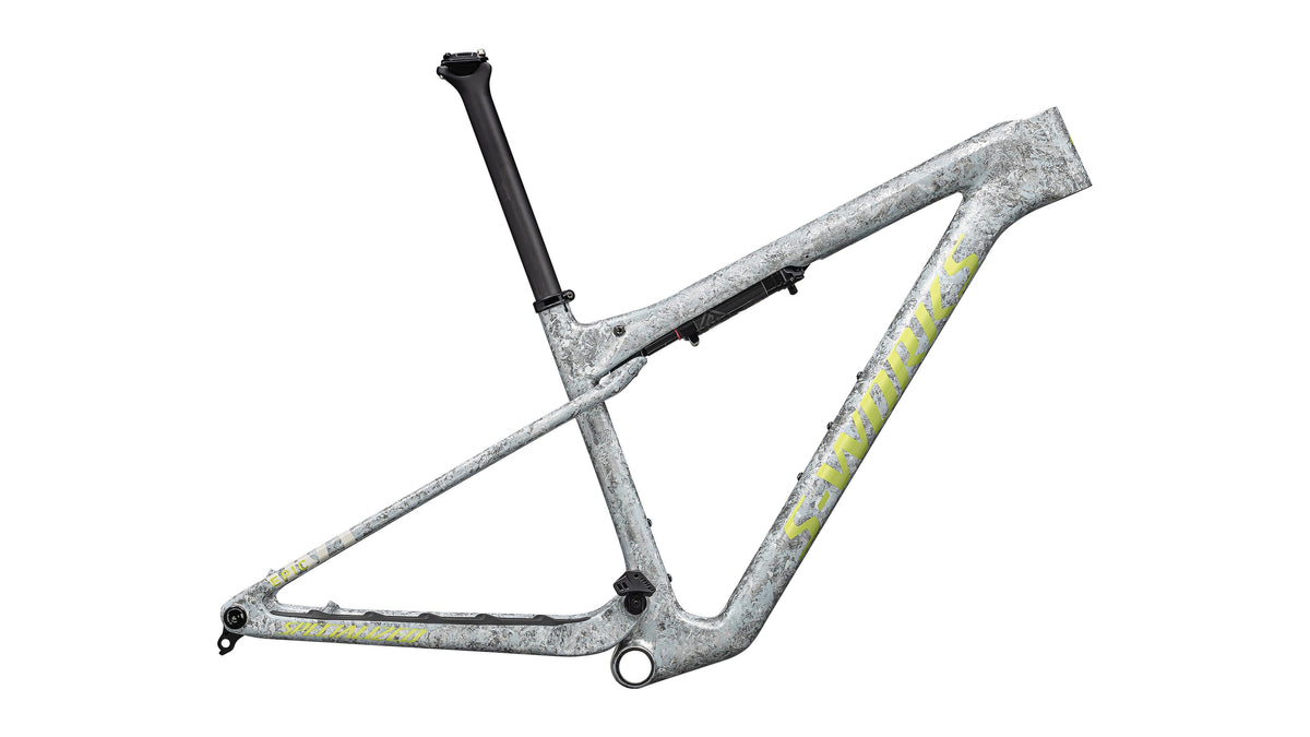 2025 Specialized S-Works Epic World Cup Frame  - RockShox SIDLuxe WCID Ultimate (Gloss Dune White / Ashen Grey / Sea Foam Impasto / S)