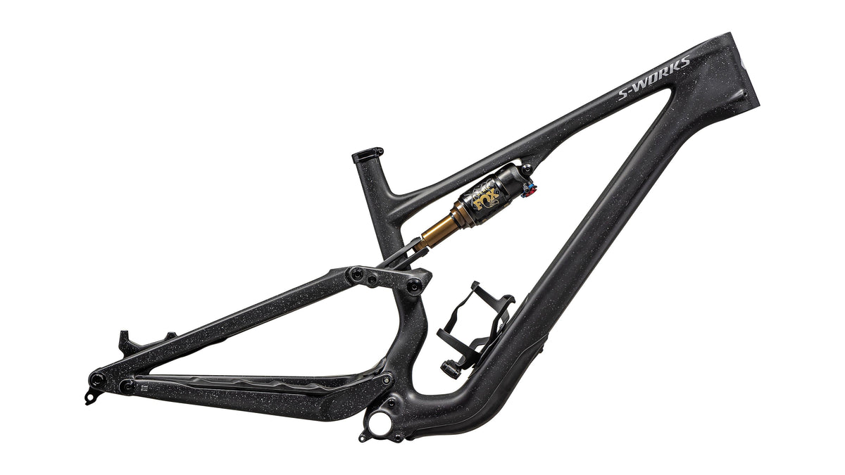 2025 Specialized S-Works Stumpjumper 15 Frameset  - FOX FLOAT GENIE Factory (Satin Nrly Blk / Blk / Cool Grey / Obsidian / Satin Dove Grey / S6)