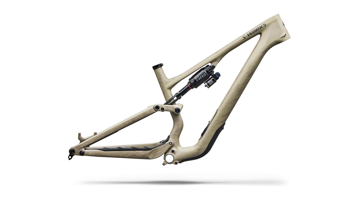 2027 Specialized S-Works Stumpjumper 15 EVO Frameset (Satin Sandstone / Smoke Liquid Metal / S3)