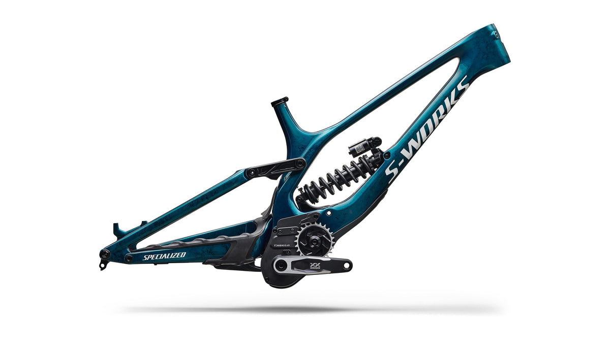 2027 Specialized S-Works Demo 11 Frameset (Gloss Teal Tint Carbon / Smoke / White / S5)
