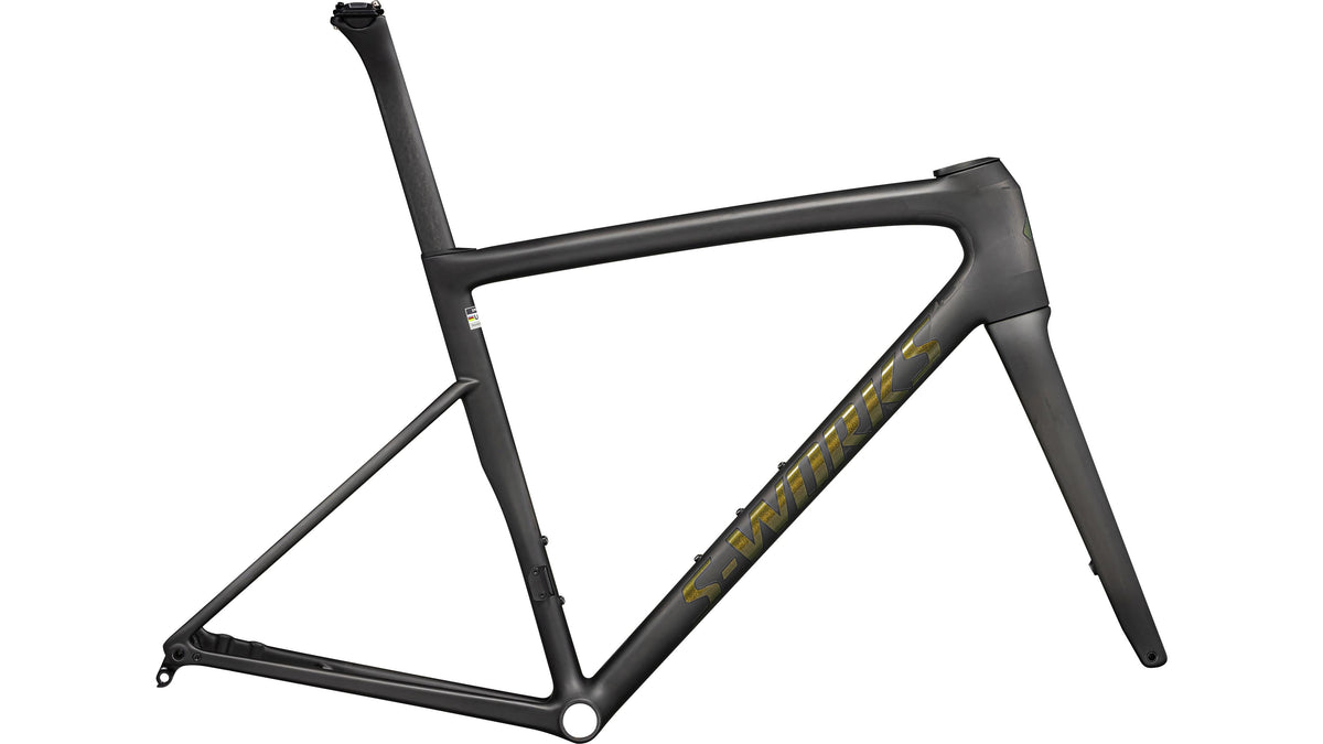 2024 Specialized S-Works Tarmac SL8 Frameset - Ready to Paint (Satin Carbon Rtp / Chameleon Snake Eye / 52)