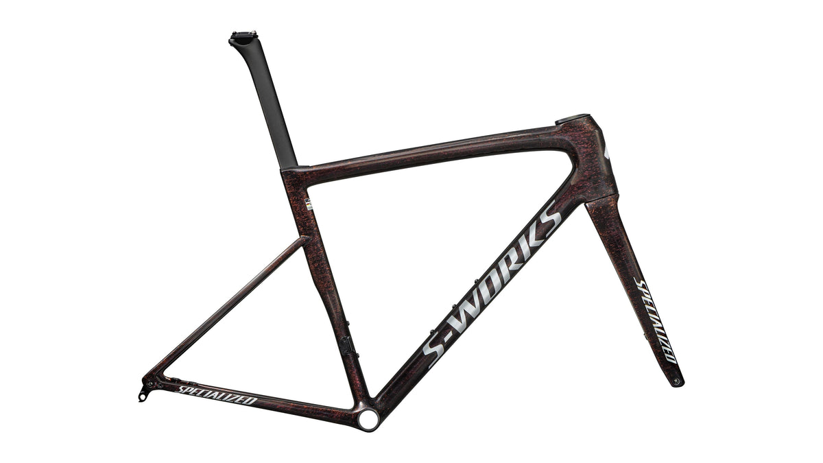 2025 Specialized S-Works Tarmac SL8 Frameset - FACT 12r Carbon (Gloss Viavi Red Gold Over Silver / Satin Metallic Obsidian / 44)