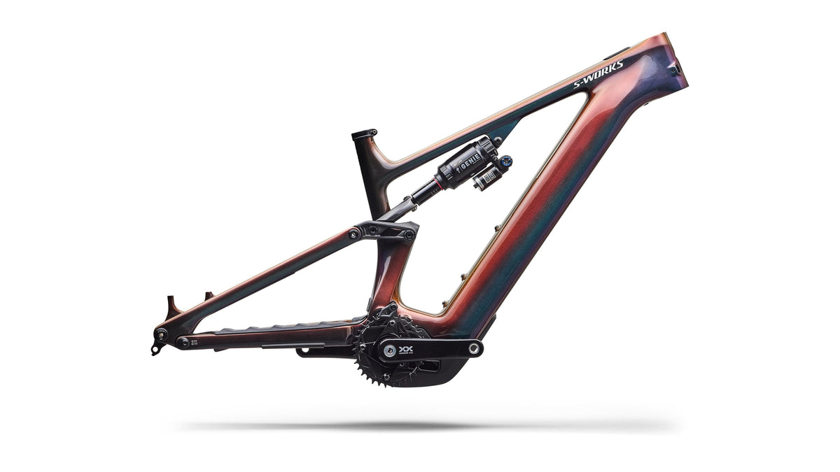 2027 Specialized S-Works Turbo Levo 4 Frameset (Gloss Red Gold / Metallic White Silver / S4)