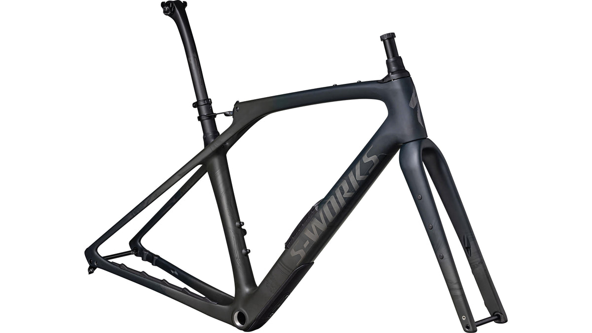 2023 Specialized S-Works Diverge STR Frameset - FACT 11r Carbon (Satin Forest Green / Dark Moss Green / Black Pearl / 56)