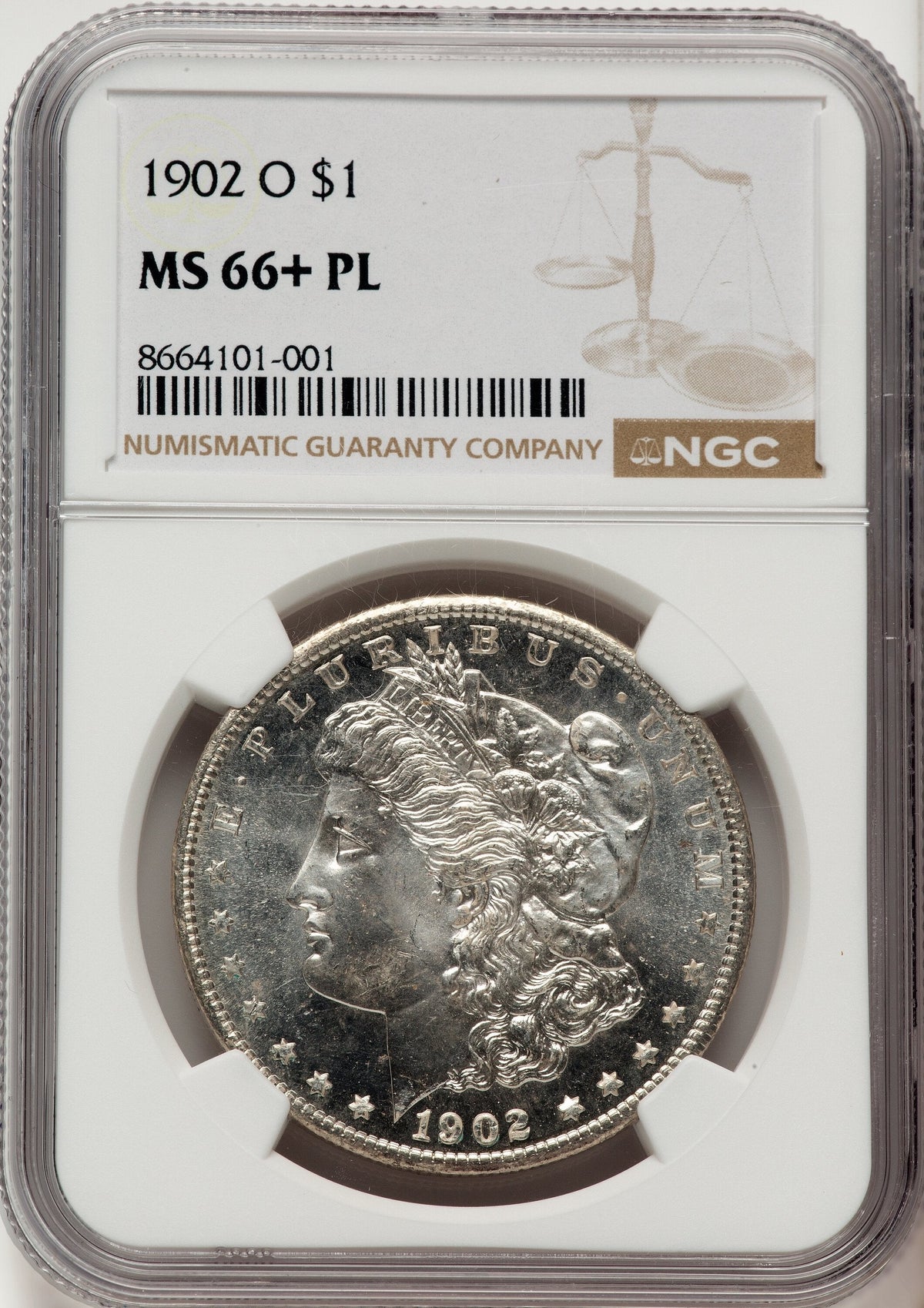 1902-O PL Morgan Dollar NGC MS66+