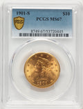 1901-S $10 Liberty Eagle PCGS MS67