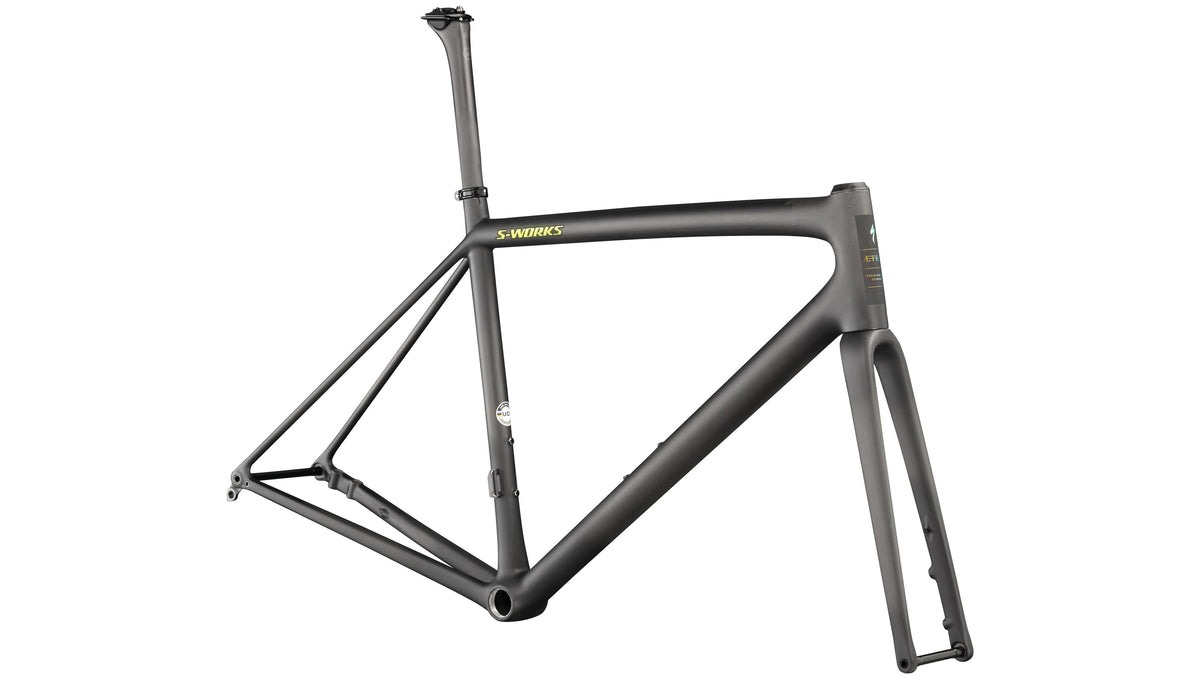 2022 Specialized S-Works Aethos Frameset - FACT 12r Carbon (Flake Silver / Red Gold Chameleon Tint / Brushed Chrome / 56)