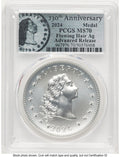 2024-(P) Silver 230th Anniversary Flowing Hair Medal AR Flowing Hair Label Modern Commemoratives PCGS MS70