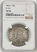1822/1 50C O-101 Bust Half Dollar NGC AU58