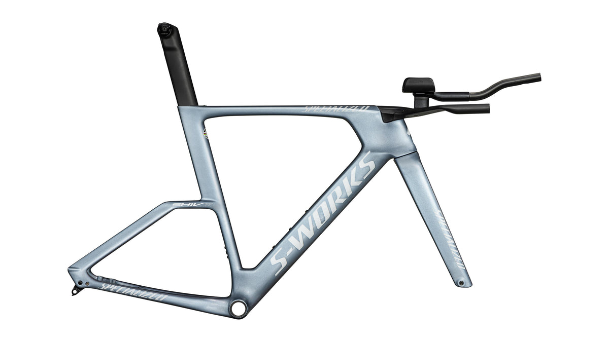 2025 Specialized S-Works Shiv TT Disc Module - FACT 11r Carbon (Gloss Glacial Metallic / Red To Gold Pearl Edge Fade / Metallic White Silver / M)