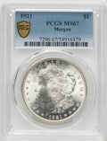 1921 Morgan Morgan Dollar PCGS MS67