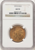 1913-S $10 Indian Eagle NGC AU53 (779247059)
