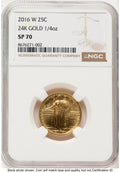 2016-W 25C Standing Liberty 100th Anniversary Gold Centennial Brown Label NGC MS70