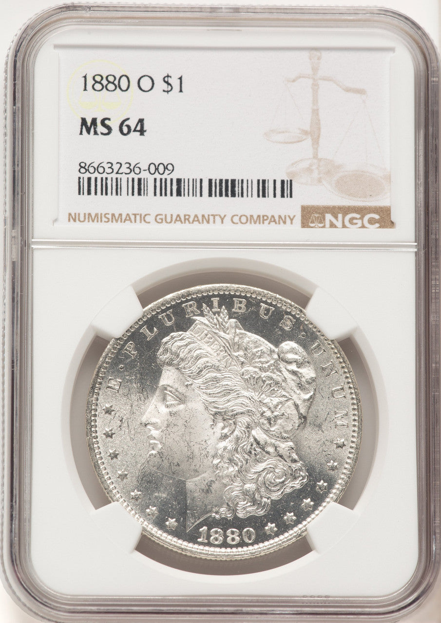 1880-O Morgan Dollar NGC MS64 (780419008)