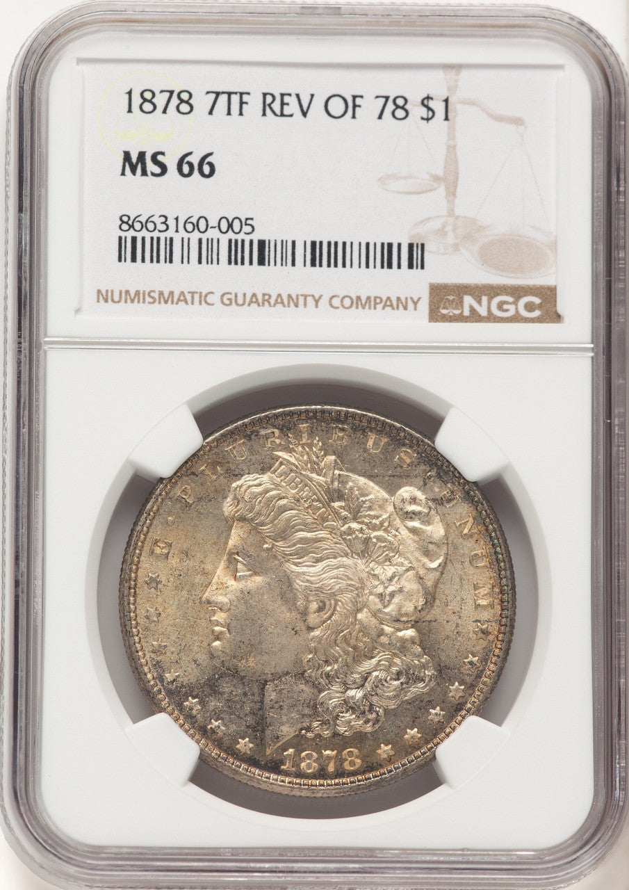 1878 7TF Reverse of 1878 Morgan Dollar NGC MS66 (780477003)
