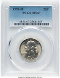 1952-D 25C Washington Quarter PCGS MS67 (781470014)