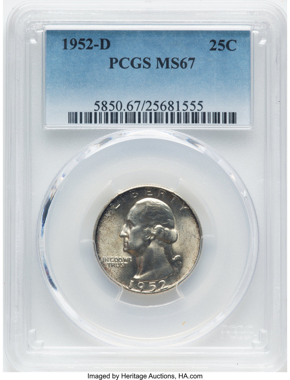 1952-D 25C Washington Quarter PCGS MS67 (781470014)