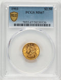 1903 $2.50 Liberty Quarter Eagle PCGS MS67