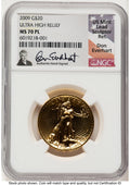 2009 $20 Gold Ultra High Relief NGC MS70PL Don Everhart