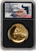 2019-W G$100 American Liberty High Relief Enhanced David J Ryder TBE Label NGC MS70