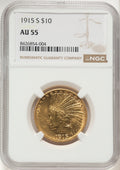 1915-S $10 Indian Eagle NGC AU55