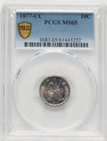 1877-CC 10C Seated Dime PCGS MS65