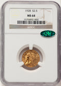 1928 $2.50 CAC Indian Quarter Eagle NGC MS64