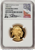 2008-W Proof Gold Buffalo 1/2 oz Thomas Uram NGC PF70