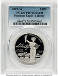 2019-W Proof Platinum Eagle 1 oz Blue Gradient PCGS PR70