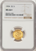 1904 $2.50 Liberty Quarter Eagle NGC MS66+