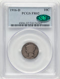 1916-D 10C CAC Mercury Dime PCGS FR2