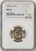 1943/2-P 5C Jefferson Nickel NGC MS67
