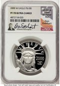 2000-W Proof Platinum Eagle 1 oz Don Everhart NGC PF70