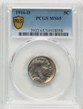 1916-D 5C Buffalo Nickel PCGS MS65
