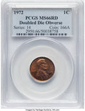 1972 1C Doubled Die Obverse FS-101 RD Lincoln Cent PCGS MS66