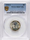 1945-S 5C FS Jefferson Nickel PCGS MS67+