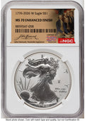 2026-W Enhanced Silver Eagle 1 oz America 250 John Hancock Label NGC MS70
