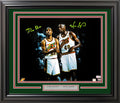 Gary Payton & Shawn Kemp Autographed Framed 16x20 Photo Seattle Supersonics Beckett BAS Stock #206941