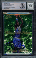 Kevin Garnett Autographed 1995-96 Fleer Flair Wave of the Future Rookie Card #3 Minnesota Timberwolves Auto Grade Gem Mint 10 Beckett BAS #14392826