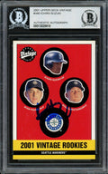 Ichiro Suzuki Autographed 2001 Upper Deck Vintage Rookie Card #346 Seattle Mariners Beckett BAS #13020818