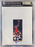Bob Lanier Autographed 8.5x11 Photo Sheet Detroit Pistons Beckett BAS Stock #196071